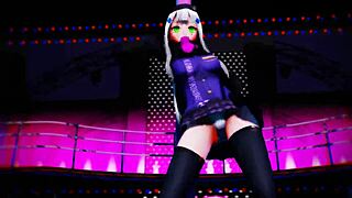 Watch HK416 squat erotic in monster XXX dance frenzy!