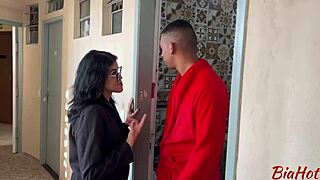 Headed to neighbor's for shower but he fucked my ass deep and came hard before wife arrived