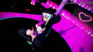 Watch HK416 squat erotic in monster XXX dance frenzy!