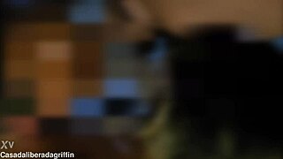 brazilian cuckold sucks bull's thick penis in swinger group