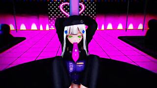 Watch HK416 squat erotic in monster XXX dance frenzy!