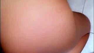 Skinny student morra kneels as guys stuff her full of cock in amateur vid