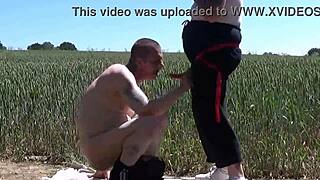 pegging boyfriend's ass in kitchen public cornfield and bathroom with ass to mouth part 7