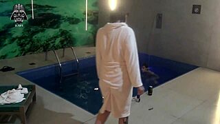 amateur friends bareback big cock threesome in motel pool part 3 with monster cocks 😈🌊💦🍆