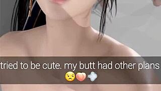 big milky tits teen demon nemia twerks ass and sucks cock in farting compilation