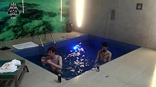 amateur friends bareback big cock threesome in motel pool part 3 with monster cocks 😈🌊💦🍆