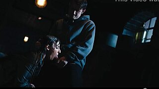 mistress amirah adara in bdsm leather bondage gets her face fucked while frozen in time as a bound fuck doll