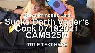 Granny slave princess leia craves sucking darth vader's thick cock so bad 😩💦