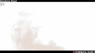 ASIAN JAPANESE SLUT GOES FERAL SMOKING CIGARETTE ON COCK!!