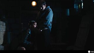 mistress amirah adara in bdsm leather bondage gets her face fucked while frozen in time as a bound fuck doll