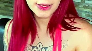 Kaeelen Garcia innocent redhead slave bent over licked fucked rough by Brian Evans!