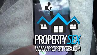 Landlord Catches Super Hot Exotic Chick Bent Over for Doggystyle Pounding