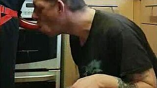 pegging boyfriend's ass in kitchen public cornfield and bathroom with ass to mouth part 7