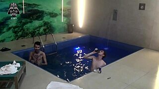 amateur friends bareback big cock threesome in motel pool part 3 with monster cocks 😈🌊💦🍆