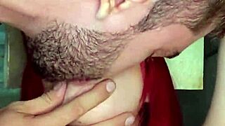 Kaeelen Garcia innocent redhead slave bent over licked fucked rough by Brian Evans!