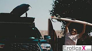 Cute Brunette Kylie Rocket Takes Pussy Creampie in Fantasy Reality Scene