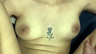 Petite Colombian teen takes slow passionate creampie in missionary POV