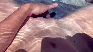 italian milf artemisia love teases pussy legs in jacuzzi slow motion naked pov