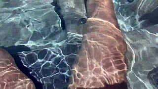 italian milf artemisia love teases pussy legs in jacuzzi slow motion naked pov