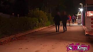 Sexy Lady Medusa Flashes Big Ass Before Outdoor Group Fuck with Monster Cock