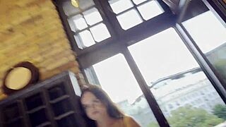 a stunning european college girl shows up for what she thinks is a legit fashion shoot but it's a sneaky porn casting full of teasing poses and upskirt reveals