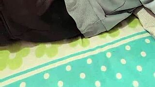 Prima Sucks My Huge Cock While Family Waits Downstairs