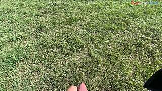 fall vibes hit so let's jerk off outdoors together part 1 🍂🍆💦