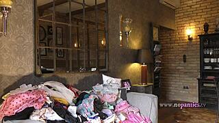 a stunning european college girl shows up for what she thinks is a legit fashion shoot but it's a sneaky porn casting full of teasing poses and upskirt reveals