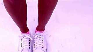 stunning blonde model strips for erotic fuck after interview cum in mouth closeup