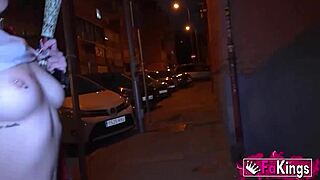 Sexy Lady Medusa Flashes Big Ass Before Outdoor Group Fuck with Monster Cock