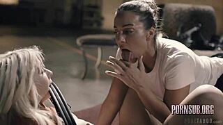 blonde big ass tits milf resists arrest in taboo seduction scene.