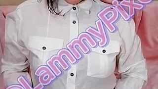 lammy pixel struts in sexy miniskirt stockings for teacher roleplay fun