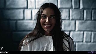 Redhead doctor straps alien toy on asian patient for hardcore lesbian sex