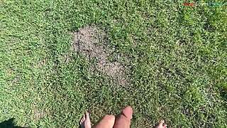 fall vibes hit so let's jerk off outdoors together part 1 🍂🍆💦