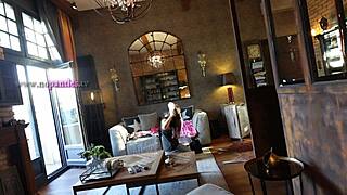 a stunning european college girl shows up for what she thinks is a legit fashion shoot but it's a sneaky porn casting full of teasing poses and upskirt reveals