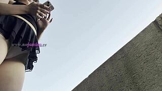 a stunning european college girl shows up for what she thinks is a legit fashion shoot but it's a sneaky porn casting full of teasing poses and upskirt reveals