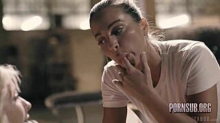 blonde big ass tits milf resists arrest in taboo seduction scene.