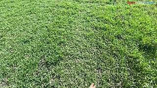 fall vibes hit so let's jerk off outdoors together part 1 🍂🍆💦