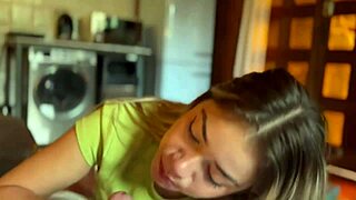 innocent surprise visit to my pervy stepdad ends with horny 18yo skinny latina amateur sex creampie and rough doggystyle