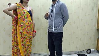 Indian Bhabhi Fucks Tailor Master in Passionate Quickie