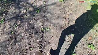 fall vibes hit so let's jerk off outdoors together part 1 🍂🍆💦