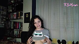 stepdaughter terrified by thunder finds comfort getting her wet pussy toyed and fucked rough by stepmom to conquer the fear