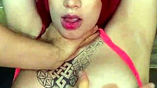 Kaeelen Garcia beautiful redhead innocent slave serves Brian Evansx rough.