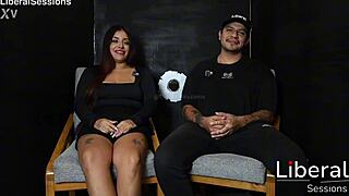 hey, tattooed big tits latina takes gloryhole pounding before hubby