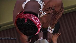 ever wonder how a latina hooker deepthroats thug's monster black cock rough cumshot whore style