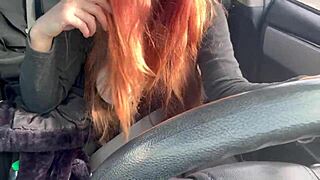 Italian big tits milf artemisia love flashes juicy boobs and nipples on wild street car ride