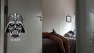 Hidden Cam Spots Gym Dude Sniffing Blonde's Panties!!