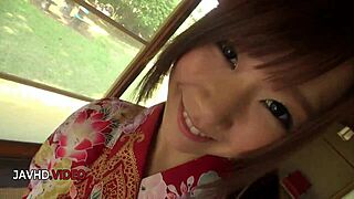 suggestive asian tempts with jav blowjob before pussy pounding