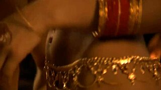 wow, can you believe this indian couple's exotic interracial massage turns so wild?!