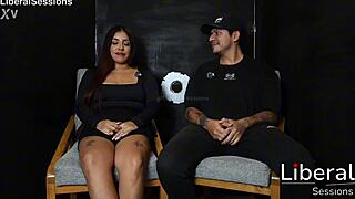 hey, tattooed big tits latina takes gloryhole pounding before hubby